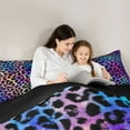 thumbnail image 5 of jejeloiu Leopard Print Bedding Comforter Set,Abstract Cheetah Pattern Twin Comforter Sets,Colorful Modern Aesthetic Bedding Set For Men Women,Breathable Home Decor Reversible,2 Pieces, 5 of 8