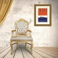 thumbnail image 3 of McIntosh, Frank 11x14 Gold Ornate Wood Framed with Double Matting Museum Art Print Titled - Defender of the Seas with Title, 1935, 3 of 4