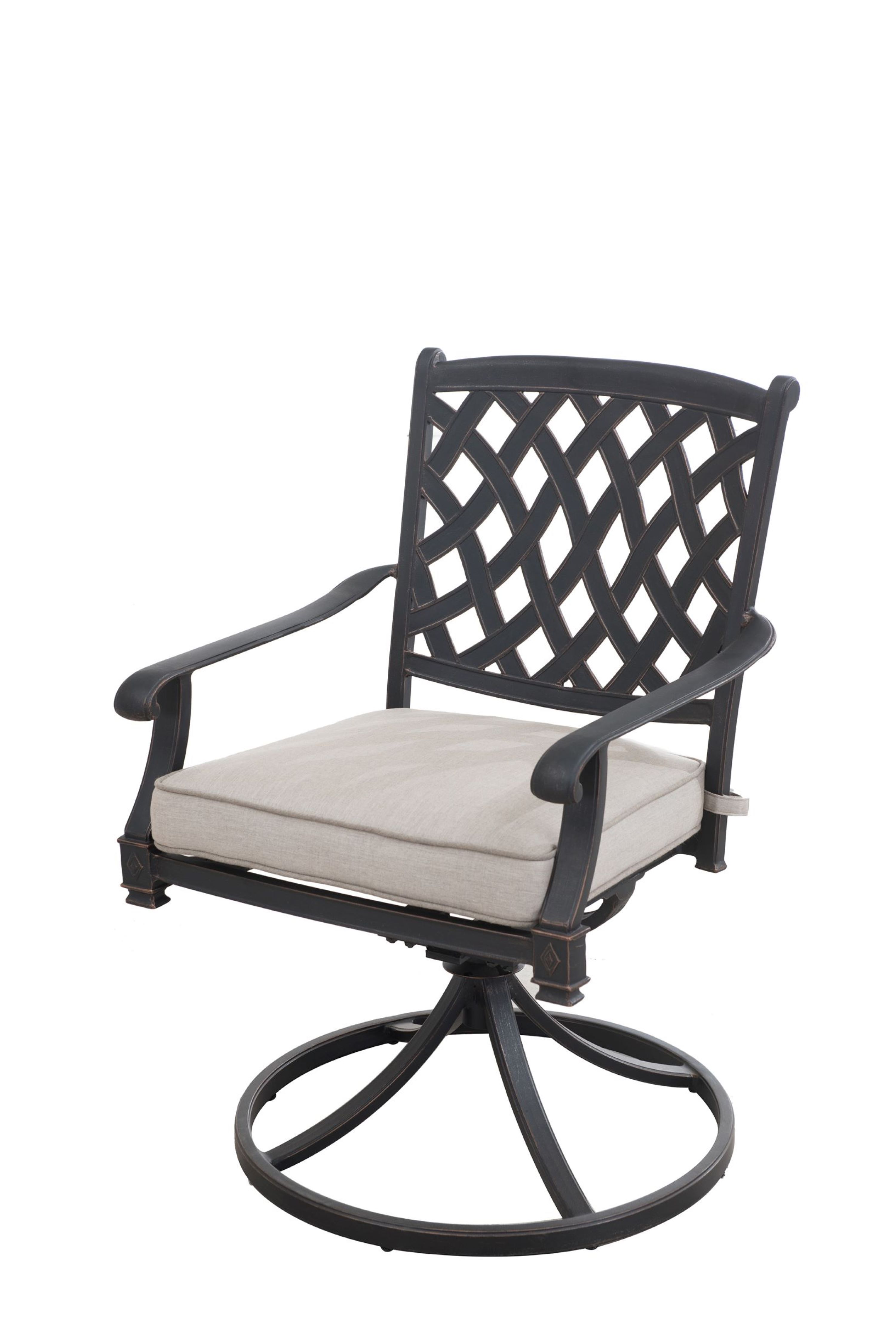 replacement patio cushions walmart on Cahill Black 7 Piece Aluminum Outdoor Dining Set With Beige Seat Cushion Walmart Com Walmart Com