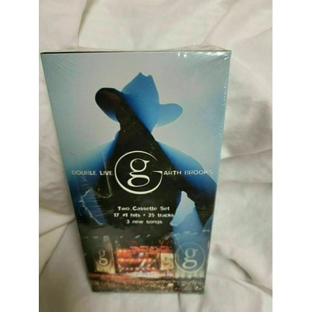 Garth Brooks Double Live Two Cassette Set Capitol 1998 Pearl Records Sealed (C2)