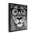 thumbnail image 2 of Society6 Hippest Lion by Allyson Johnson Framed Art Canvas, 2 of 3