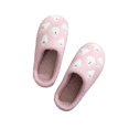 thumbnail image 5 of HTHLVMD All Over Ghost Slippers, Cute Pattern House Shoes, Halloween All Over Ghost Slippers Cute Pattern Fuzzy House Shoes Warm Plush Closed Toe Slip On Clog Indoor Footwear, Pink 6.5, 5 of 6