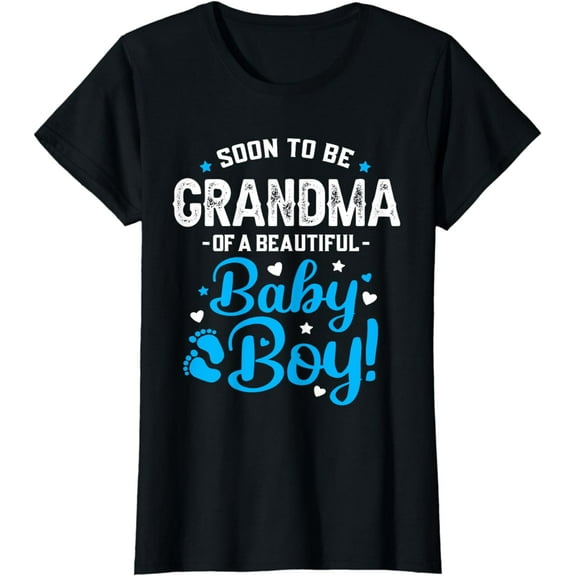 Soon To Be Grandma Of A Baby Boy, Promoted to Grandma T-Shirt