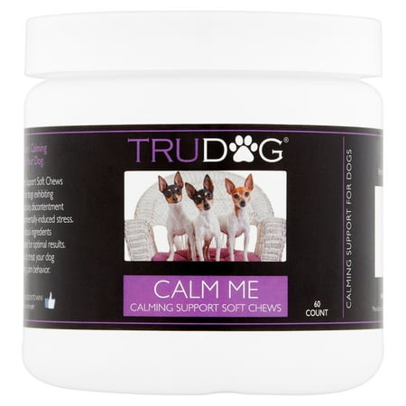 Vanilla 60 Chew - TruDog Calm Me Calming Support Chews Supplement, 60 count