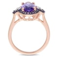 thumbnail image 4 of Everly Women's Amethyst and Topaz Rose Gold Plated Ring, 4 of 7