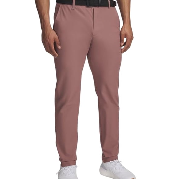 Under Armour Mens UA Drive Tapered Pants, Maroon Mist/Halo Gray, 36/32