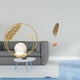 thumbnail image 2 of Escultura De Hoja De Bola De Cristal, Figura De Metal, Adorno De Escritorio, Estatua, Soporte, Forma Abstracta, Artesanías Creativas Nórdicas Para Pasillo, Chimenea, Dormitorio, Sala De, 2 of 8
