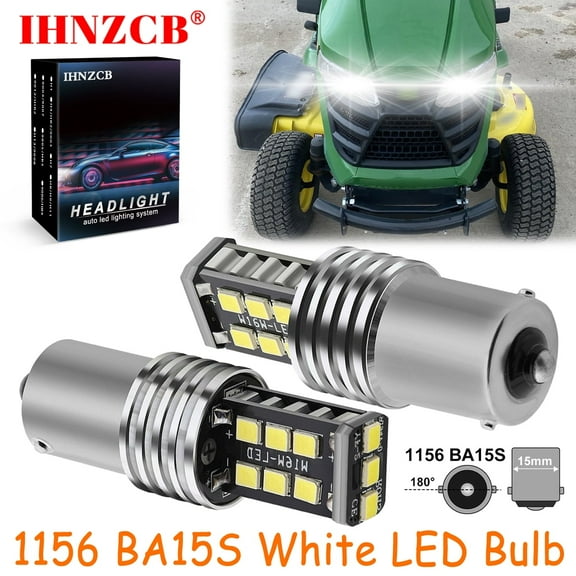 IHNZCB for Deere X330 X350 X350r X354 Mower Bulbs Lights 2x Super Bright Led Bulbs