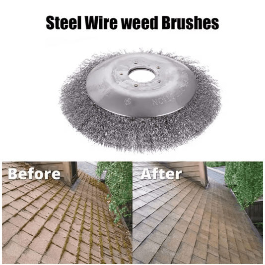 150/200mm Grass Trimmer Head Thin Steel Wire Brush Cutter Dust Removal Weeding Plate for Lawn mower 6"/8" Bowl Wheel Garden Part