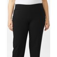 thumbnail image 4 of DressBarn Women's Black Plus Roz & Ali Pull On Secret Agent Pant, 4 of 6