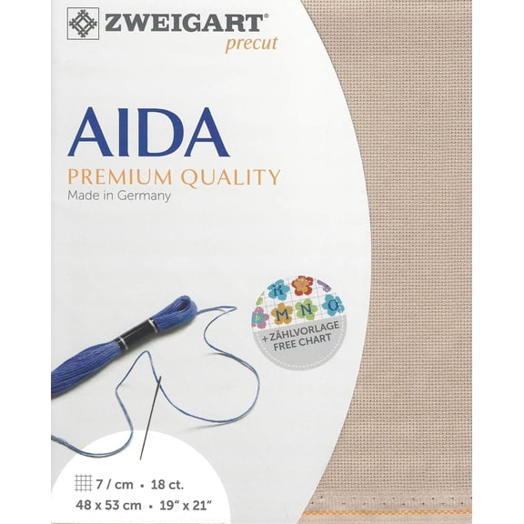 Precut Fein-Aida 18 count Nougat 3793/3021