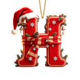 thumbnail image 7 of AZXY Christmas Letter Ornament, Acrylic Hanging Pendant Xmas Alphabet for Christmas Initial Ornament, Christmas Tree Decoration Hanging Pendant Xmas Gifts for Family (H), 7 of 7