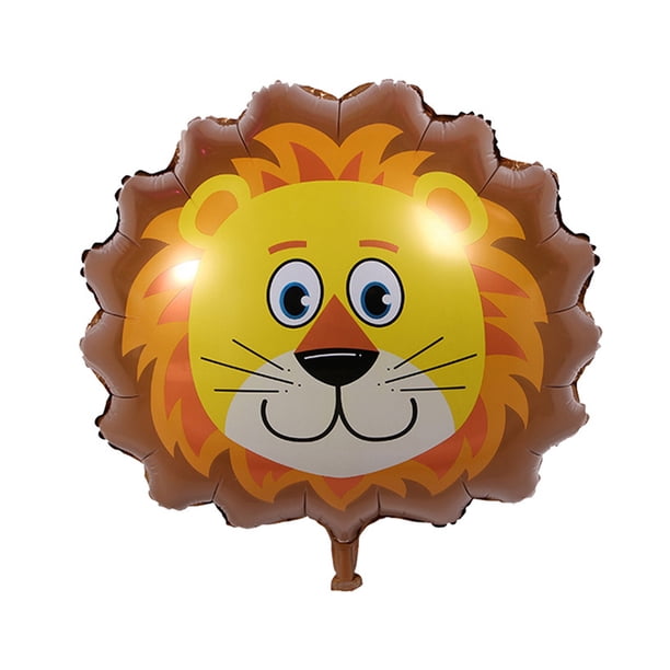 Billuyoard 1 pieza de globos de papel de aluminio de animales grandes, globo temático de fiesta destacado de cumpleaños, decoración de cebra, Tigre, Kits de decoración para fiestas No.01 Billuyoard HA002737-01