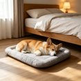 thumbnail image 4 of Dog Cooling Mat Summer Cool Down Pad for Cats and Dogs Breathable Ice Silk Dog Bed Mat Portable Washable Indoor 19.7x15.7in by MPOISVA, 4 of 6