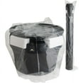 thumbnail image 5 of Genuine Joe Weather Resistant Fire-safe Powder Coated Smoking Receptacle, Galvanized Steel, Handle -37" Height X 16" Width, Black, 1 Each, 5 of 9