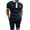 Navy, variant on PBNBP Suits for Men Short Sets 2 Piece Outfits Polos Shirt Fashion Summer Tracksuits Casual Set Short Sleeve and Shorts Set for Men
