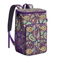 thumbnail image 1 of Colorful Ethnic Cooler Backpack - 20L Insulated Lunch Bag with Exotic Abstract Pattern, Lightweight & Durable for Camping, Beach & Road Trips, 1 of 2