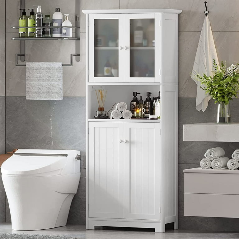 Tall Bathroom Cabinet, Slim Storage Bathroom Cabinet With, 51% OFF