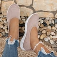 thumbnail image 4 of CHICVOMEY Slip On Women's Sneakers Non-Slip Walking Shoes for Women Breathable Knit Low Top Flats Sneakers for Work Casual Tennis Workout Sneakers, 4 of 5