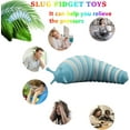 thumbnail image 4 of SHILIU-Fidget Slug Toy, 3D Luminous Slug Sensory Toy, Slug Insects Fidget Toy, Relastic Worm Snail Toy for Basket Stuffers Goodie Bag Classroom Prizes Party Favors Christmas Birthday Gift, 4 of 4