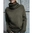 thumbnail image 3 of Sherrylily Fall Winter Women Sweaters Casual Turtleneck Long Sleeve Soft Knitted Pullover, 3 of 7