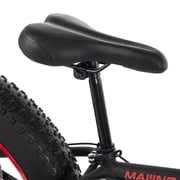 Huffy 26 Maunga Fat Tire Mountain Bike, Fits Riders 60+, Black/Red, Adult, Unisex