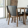 thumbnail image 3 of Clayton 5-Piece Mid-Century Dining Set w/ 4 Faux Leather Dining Chairs in Black, 3 of 5