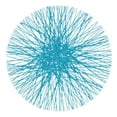 thumbnail image 1 of SARO 1242.TQ15R Sets de Table Ronds 15 Po. avec Design Paille Turquoise - Ensemble de 4, 1 of 1