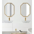thumbnail image 7 of Kate and Laurel Calter Large Elongated Octagon Frame Wall Mirror, 25.5 x 37.5, Gold, 7 of 7