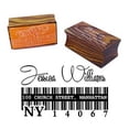 thumbnail image 1 of Personalized Wood Mounted Rubber Stamp Custom Family Address Satmp Enagagment Gift, 1 of 3