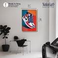 thumbnail image 4 of Primary Sneakers Shapes Canvas Print Retro Wall Decor by Notoriart, Gold Frame, 30 x 45, 4 of 5