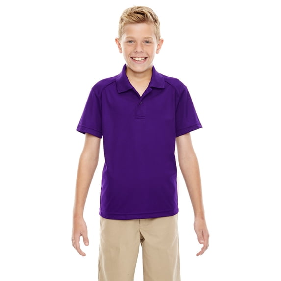 Extreme 65108 Youth Performance Polo Shirt - Campus Purple - Medium
