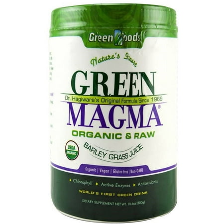 Green Foods Green Magma Barley Grass, 10.6 OZ (Best Barley Grass Supplement)