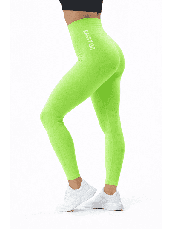 Womens Seamless High Waisted Leggings Sculpting Tummy Control Yoga Pants 95% Polyamide Stretch