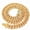Gold, variant on MATROOY New 16" Mens Miami Cuban Link Chains Necklaces Bracelets Hip Hop Jewelry Gold Si-Silver