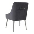 thumbnail image 5 of TOV Furniture Beatrix Grey Velvet Side Chair with Silver Legs, 5 of 20