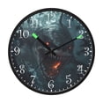 thumbnail image 2 of Voice Activated Clock with Glow Light 12 Inch Large Silent Wall Clock Battery Operated for Home Decor Scary Shark, 2 of 8