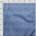 thumbnail image 2 of oneOone Cotton Cambric Medium Blue2 Fabric Geometric African Fabric For Sewing Printed Craft Fabric By The Yard 56 Inch Wide, 2 of 4