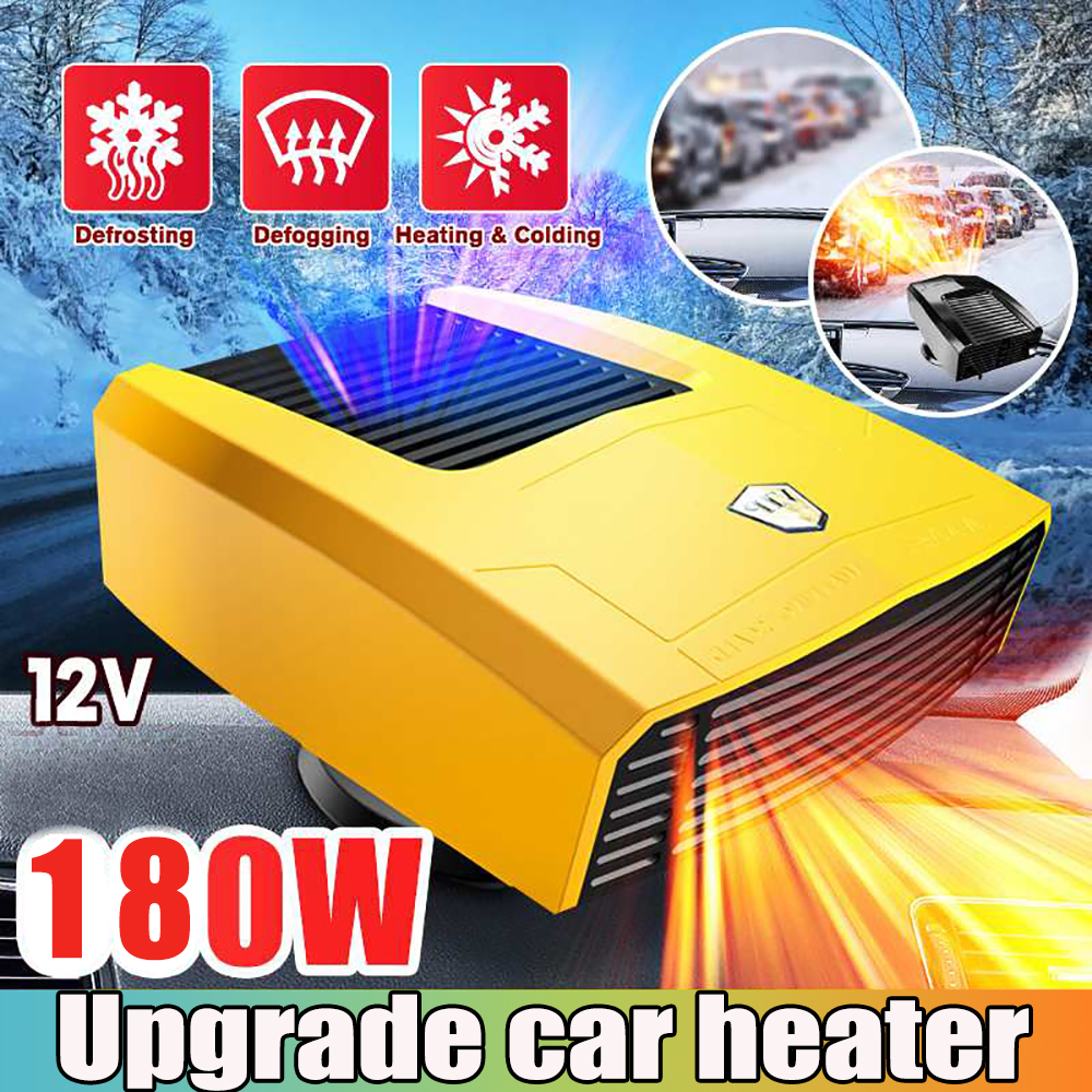 Portable Car Heater,12V 180W ABS Portable Car Auto Heater Cooler Dryer Demister Defroster for