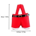 thumbnail image 2 of Wadada Christmas Candy Bags, Large Christmas Candy Basket Wine Holders Santa Pants Gift and Treat Bags with Handle Portable Candy Gift Wrap for Christmas Decor (7.8x5.7 inch), 2 of 3