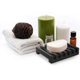 thumbnail image 5 of (negro) Juego de 1 jabonera, protector de caja de jabón de silicona, caja de jabón para ducha, fácil limpieza, secado, fregadero, plataforma de bañera, escurridor de jabón, jabonera de silicona para jabón oso de fresa Electrónica, 5 of 5