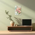 thumbnail image 4 of ZHONGYUTONG Peony Wall Art Pink Flower Canvas Vintage Blossom Floral Pictures Elegant Peony Painting for Living Room Decor Framed (24.00" x 36.00"), 4 of 5