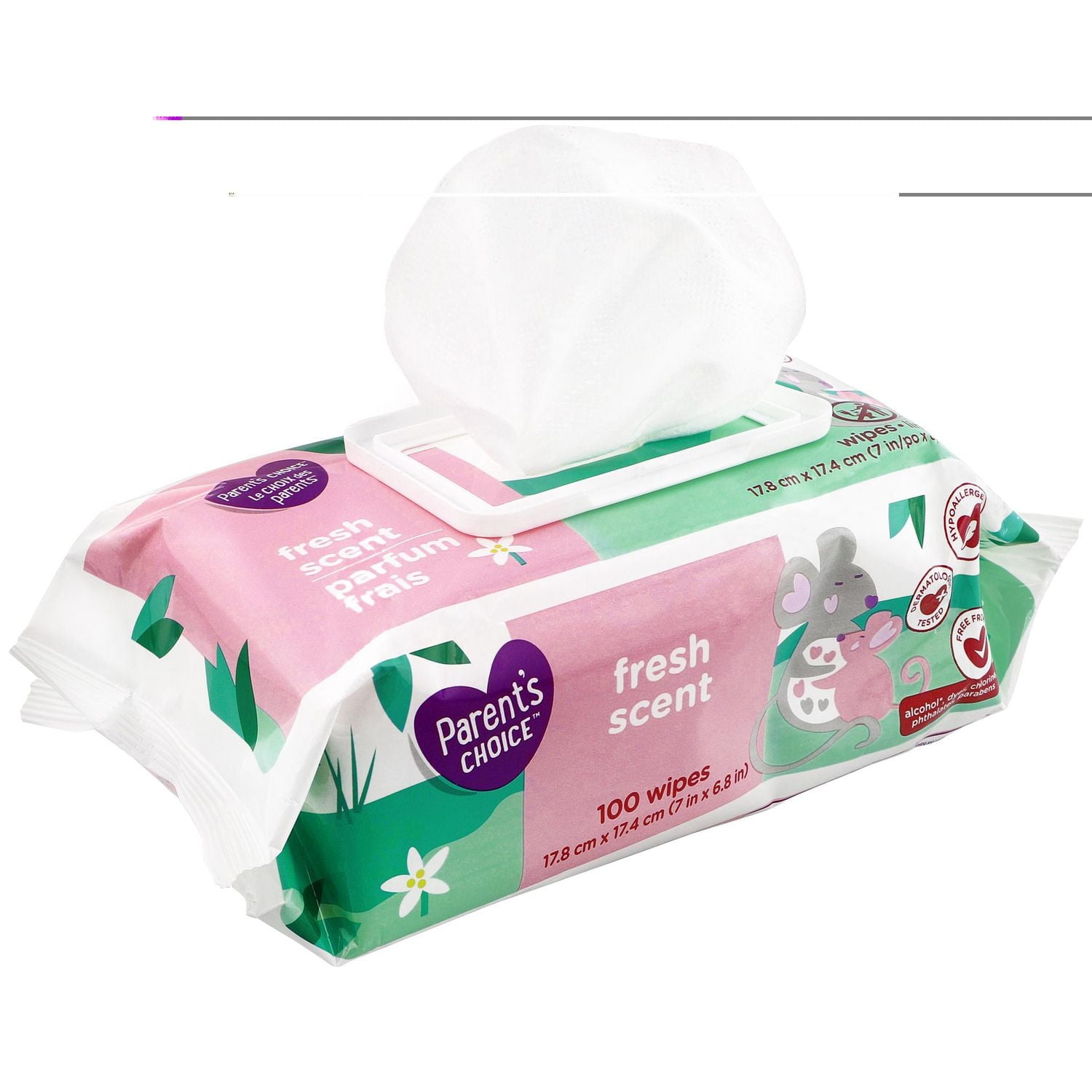 Lingettes Parfum frais Le choix des parents 1200 lingettes