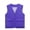 Purple, variant on Men's Fast Dry V Neck Utility Sleeveless Gilet, Multi Flap Cargo Pockets Light Breathable Layer Mountain Hikes Purple M