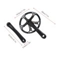 thumbnail image 3 of Meijun Bike Crankset 170mm Bicycle Chainwheel Chain Ring Set 45T 47T (black 45T), 3 of 4