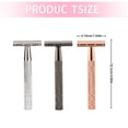 thumbnail image 4 of EXLEAF Single Blade Razor Safety Razor for Women Reusable Metal One Blade Razor with 10 Double Edge Blades Anti Slip Handle Smooth Shaving Body Hair Removal Reusable Razor for Sensitive Skin, 4 of 15