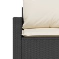 thumbnail image 5 of vidaXL 6 Piece Garden Sofa Set with Cushions Black Poly Rattan, 5 of 5