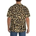 thumbnail image 3 of Kdxio Men's Hawaiian Shirt for Men Short Sleeve Shirt Leopard Print Summer Casual Holiday Beach Button Down T-Shirts, 3 of 5