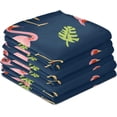 thumbnail image 3 of Coolnut Flamingo Kitchen Dish Towel Set of 4, Super Absorbent Soft Drying Cloth Tea Bar Towels, 28 x 18 Inch, 3 of 6