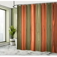 thumbnail image 4 of Ambesonne Rustic Shower Curtain, Vertical Cottagecore Artwork, 69"Wx70"L, Burnt Orange, 4 of 4